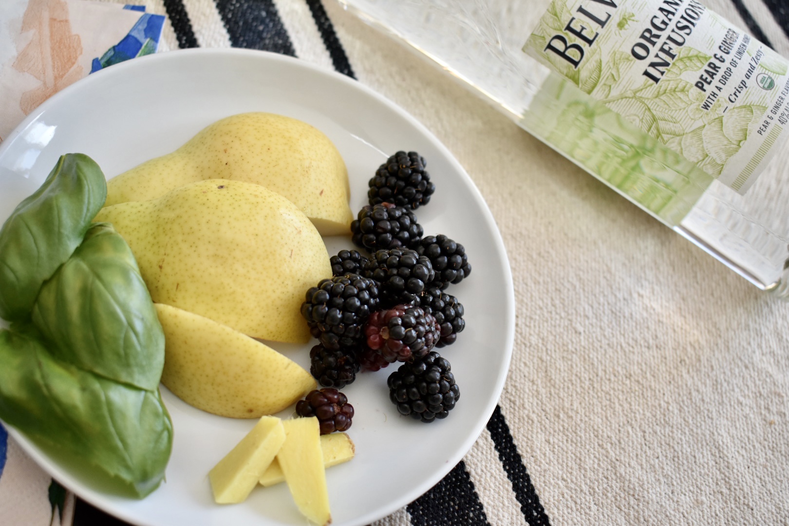 Blackberry Basil Pear Martini Mystic Wine Shoppe